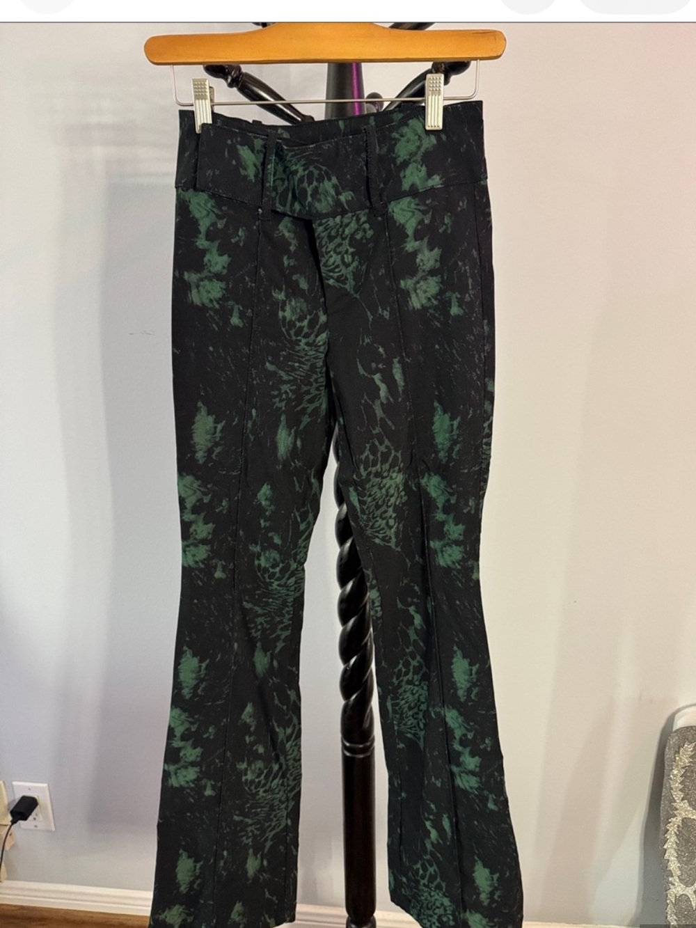 Urban Outfitters Women's Green and Black Trousers RARE SOLD OUT